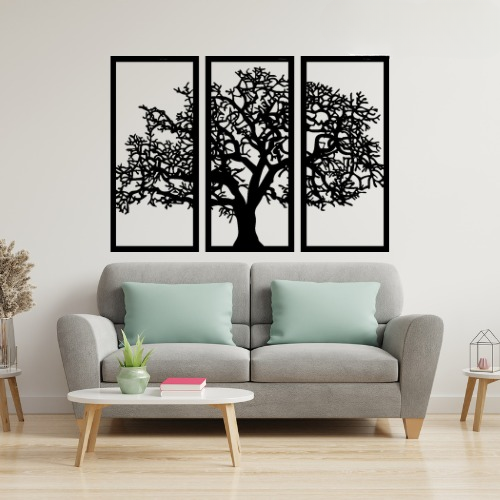 Wooden Tree Wall Décor – Stylish 3D Wall Art for Living Room & Bedroom