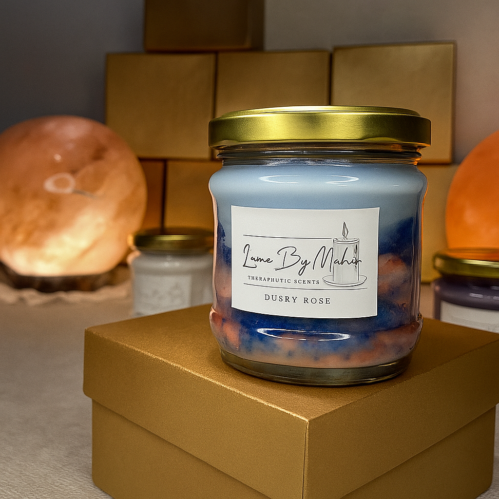 Dusky Rose – Handmade Luxurious Floral & Musky Soy Wax Candle – 100 Gram