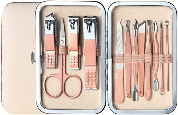 “12-Piece Manicure & Pedicure Set – Portable Nail Clippers & Beauty Tools”