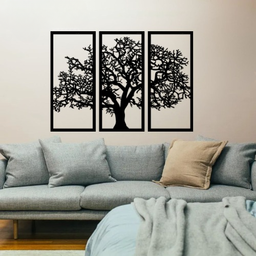 Wooden Tree Wall Décor – Stylish 3D Wall Art for Living Room & Bedroom