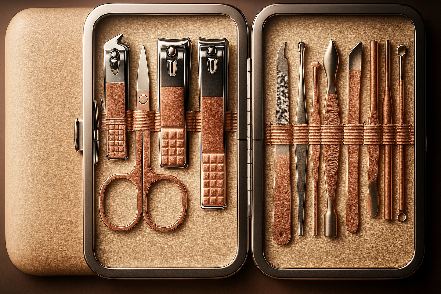 “12-Piece Manicure & Pedicure Set – Portable Nail Clippers & Beauty Tools”