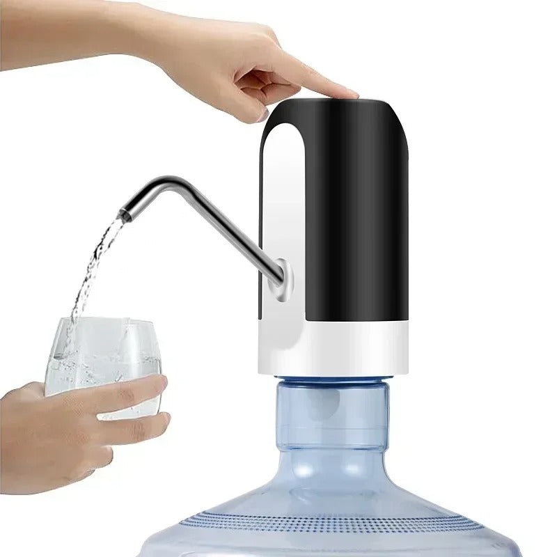 USB Rechargeable Electric Water Dispenser | Portable Automatic Water Pump for Bottled Drinking Water | One-Touch Switch Pump Machine