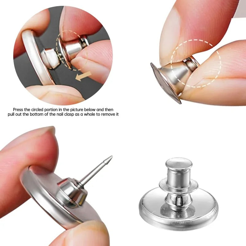 Magnetic Curtain Tiebacks & Button Pins – Elegant Gap-Free Fasteners
