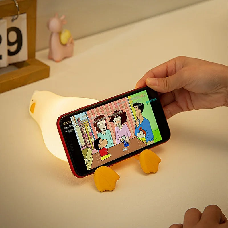 Rechargeable Duck LED Night Light – Cute Touch-Control Bedside Lamp