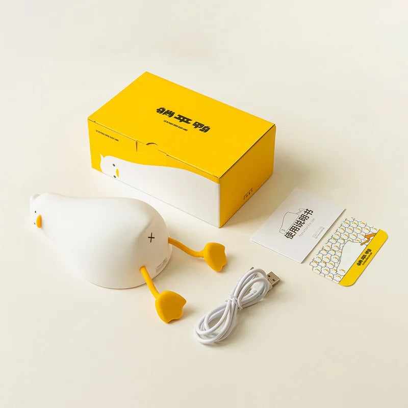 Rechargeable Duck LED Night Light – Cute Touch-Control Bedside Lamp